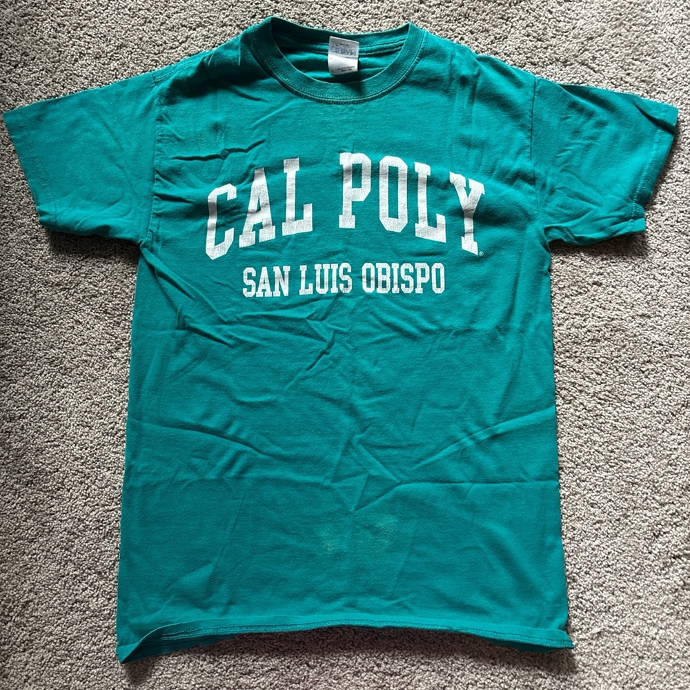 Teal Cal Poly SLO tee
